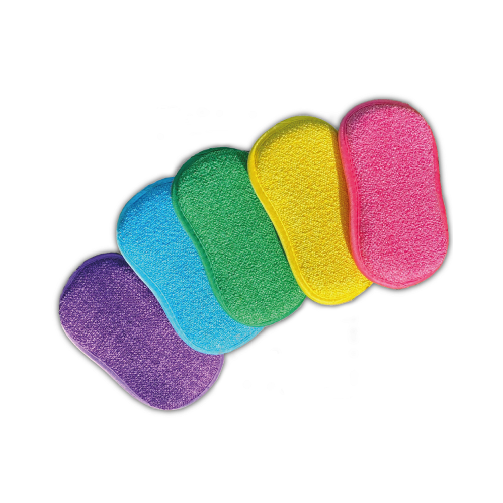 Lot 5 éponges epongenio multicolores