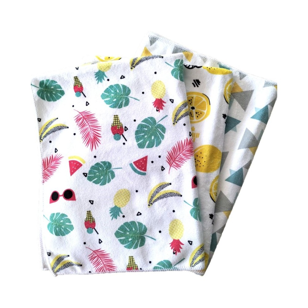 BEST OF TV TORCHONGENIO - Lot de 3 torchons Super Absorbants à Motifs