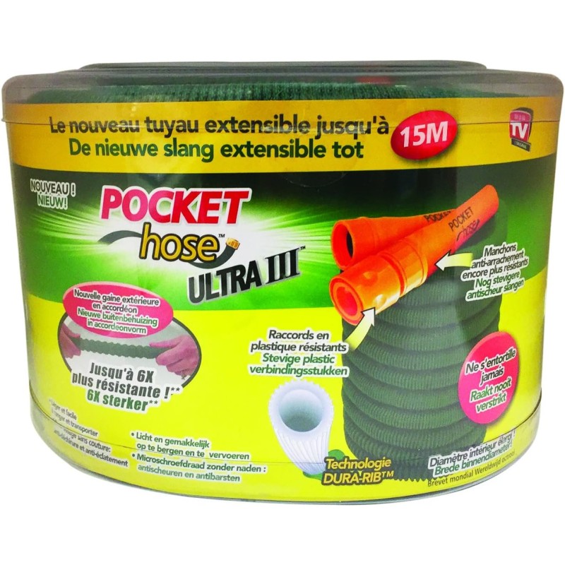 tuyau d'arrosage pocket hose 15m