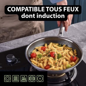poêle antiadhésive excellium compatible induction et four