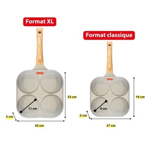 poêles à pancakes Wonder pan 2 tailles