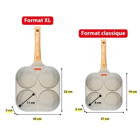 poêles à pancakes Wonder pan 2 tailles
