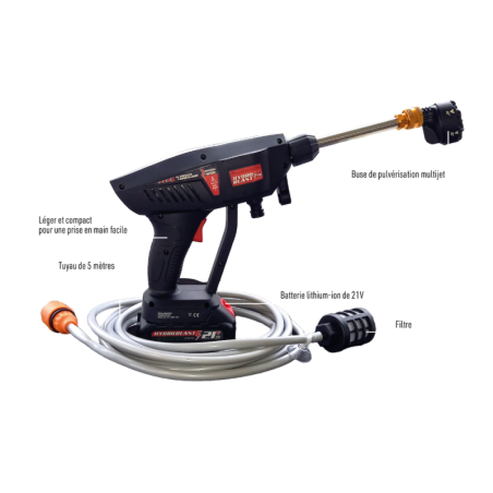 pistolet de lavage haute pression buse multijets et tuyau