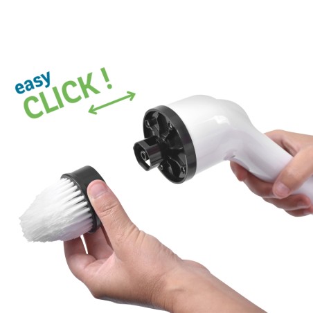 brosse électrique avec embouts à clipser