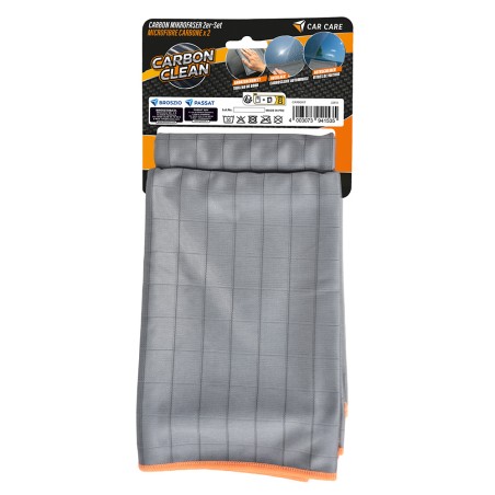 2 chiffons Microfibre carbone Carbon Clean