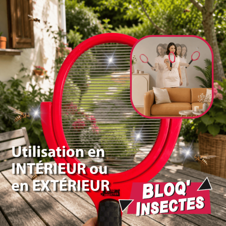 raquette pour éliminer instantanément les insectes