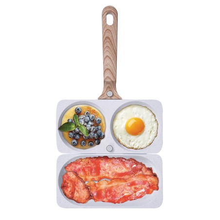 cuisson bacon et œufs dans la poêle puzzlepan®
