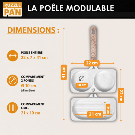puzzlepan®, la poêle brunch modulable durandal