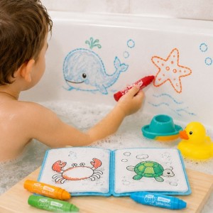 Crazy pop kit pour la bain crayon et livre de coloriage