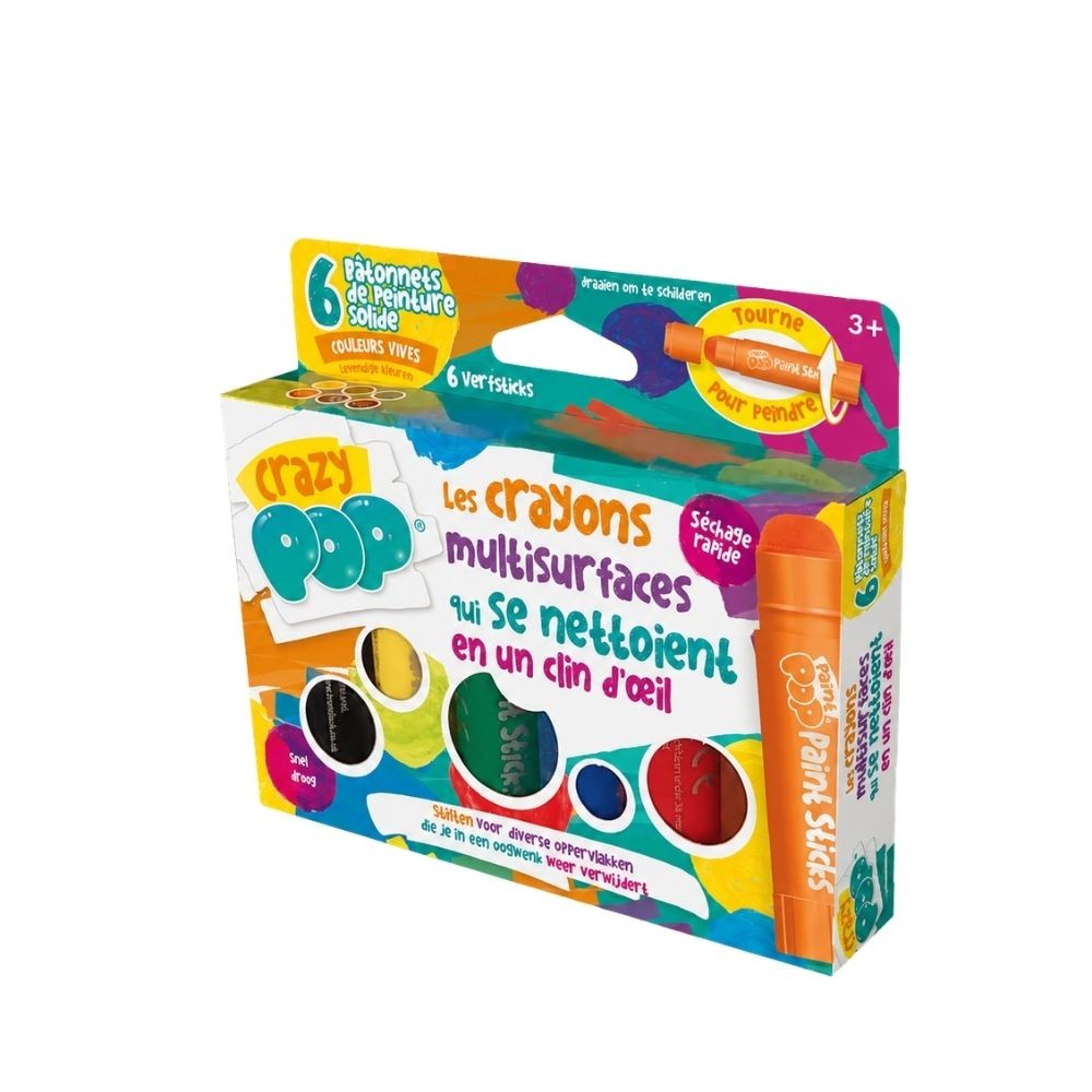 Crazy Pop® : crayons effaçables multisurfaces pour enfants