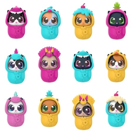 Figurines chats surprise en capsule