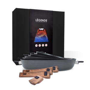 Coffret 4 poêles de cuisson antiadhésives Légende Durandal